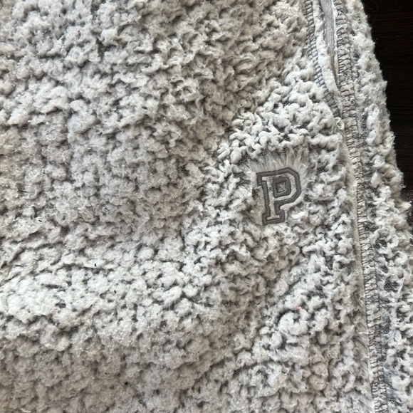 Victoria's Secret PINK Jogger Sherpa Women's Light Gray Sz Large - Picture 3 of 9